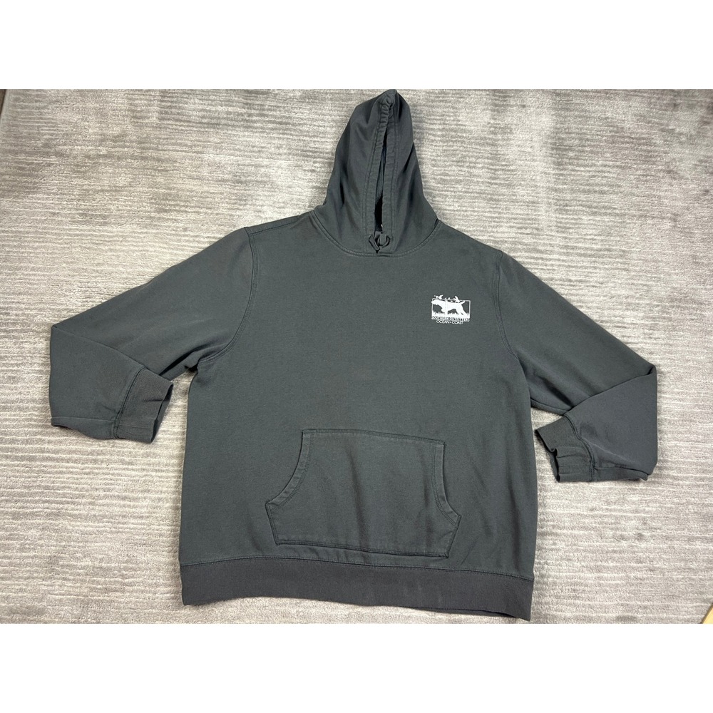 Ocean Coast Hoodie Mens XLT Gray Southern Outfitters Big & Tall Graphic Pullover